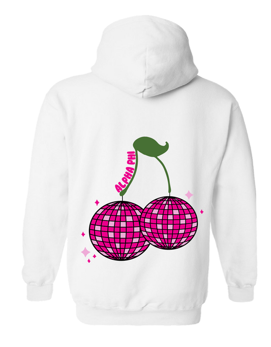 Disco Cherries Hoodie White