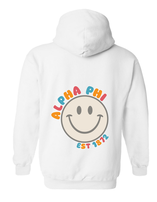 Smiley Hoodie White