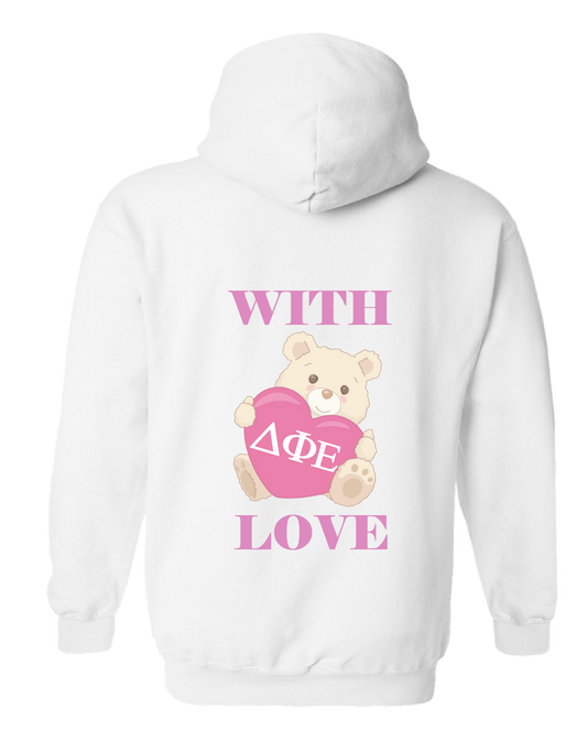 Teddy Bear Hoodie White