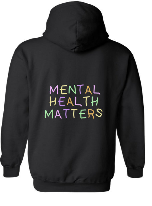 Mental Health Matters Hoodie Black