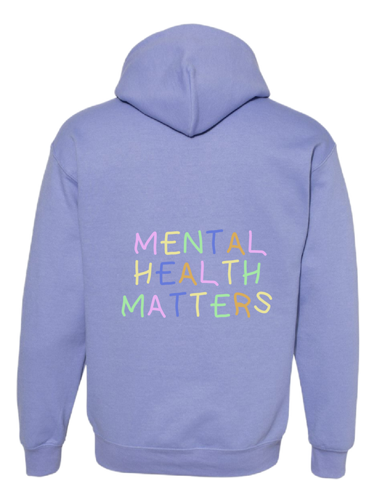 Mental Health Matters Hoodie Purple