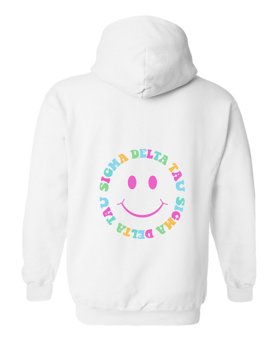 Smiley Hoodie White